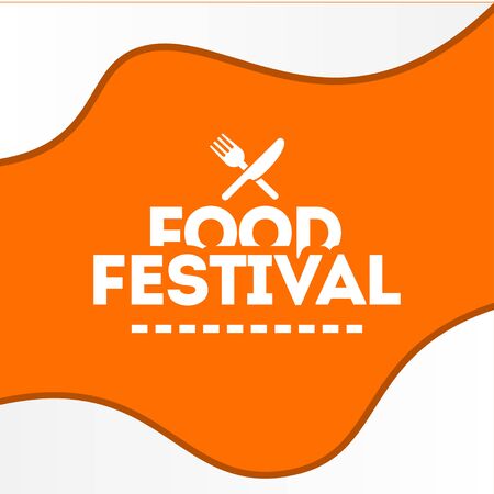Food Festival Vector Design Templateのイラスト素材