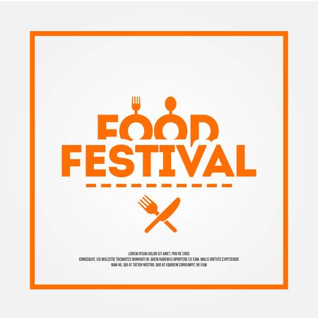 Food Festival Vector Design Templateのイラスト素材