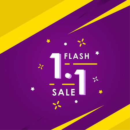 1 January Shopping Day Vector Design Templateのイラスト素材