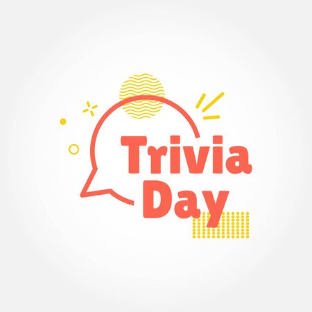 Trivia Day Vector Design Template For Celebrateのイラスト素材