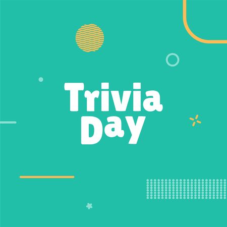 Trivia Day Vector Design Template For Celebrateのイラスト素材