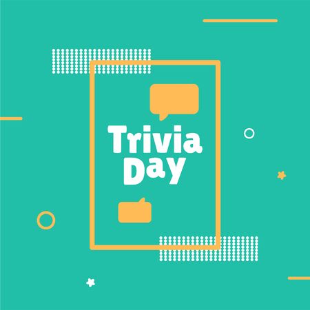 Trivia Day Vector Design Template For Celebrateのイラスト素材