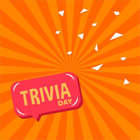 Trivia Day Vector Design Template For Celebrateのイラスト素材