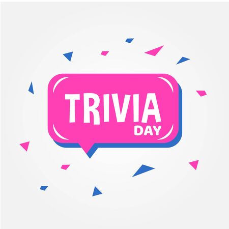 Trivia Day Vector Design Template For Celebrateのイラスト素材
