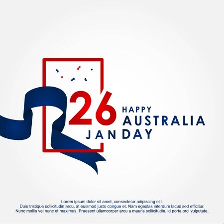 Happy Australia Day Design Template Backgroundのイラスト素材