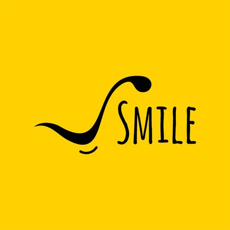 Smile Logo For Banner Design and Elegant Templateのイラスト素材