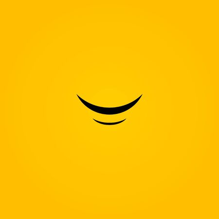Smile Logo For Banner Design and Elegant Templateのイラスト素材