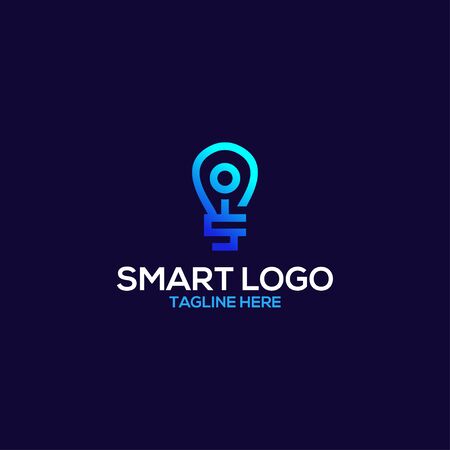 Smart Logo Design Vector With Shine and Unique Shapeのイラスト素材