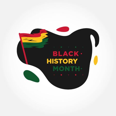 Black History Month Vector Design For Banner or Backgroundのイラスト素材
