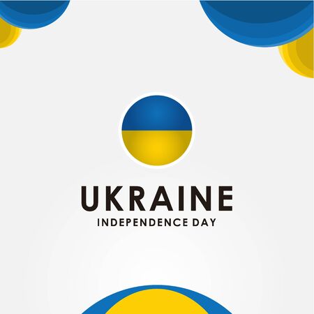 Ukraine Independence Day Vector Design For Banner or Backgroundのイラスト素材