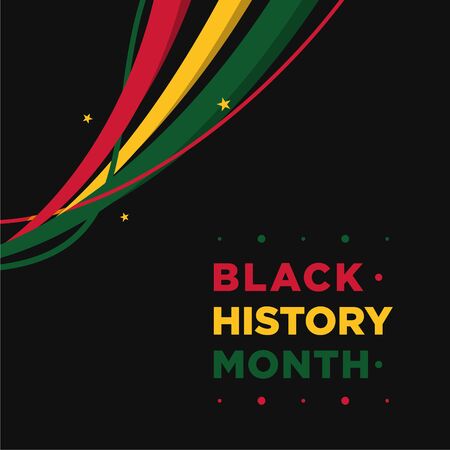 Black History Month Vector Design For Banner or Backgroundのイラスト素材