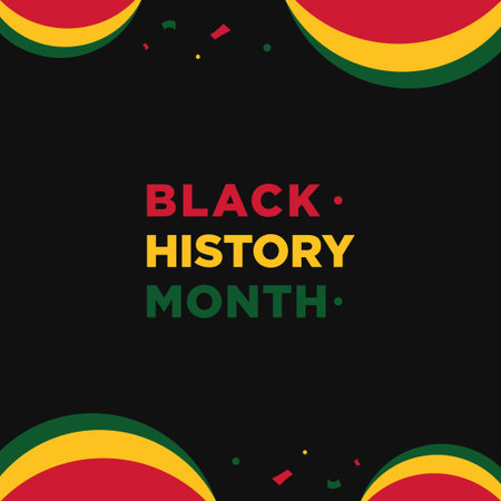 Black History Month Vector Design For Banner or Background