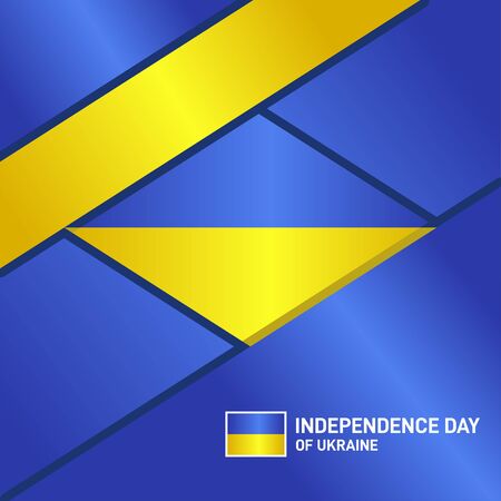 Ukraine Independence Day Vector Design For Banner or Backgroundのイラスト素材