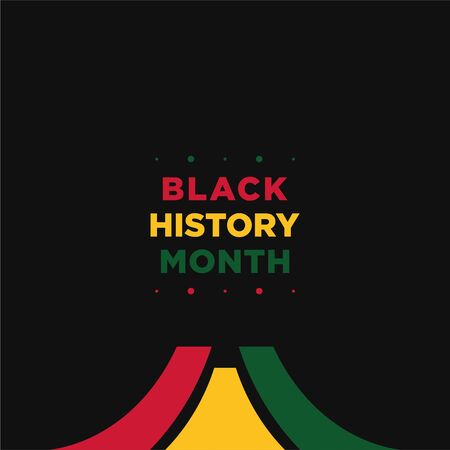 Black History Month Vector Design For Banner or Backgroundのイラスト素材