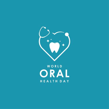 World Oral Heath Day Vector Design For Banner or Backgroundのイラスト素材