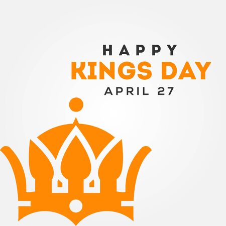 Kings Day Vector Design For Banner or Backgroundのイラスト素材