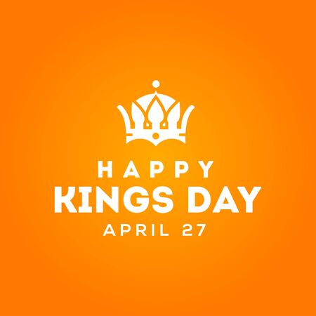 Kings Day Vector Design For Banner or Backgroundのイラスト素材