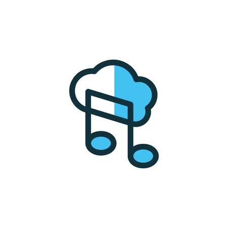 Button Music Icon Design. Button Designのイラスト素材