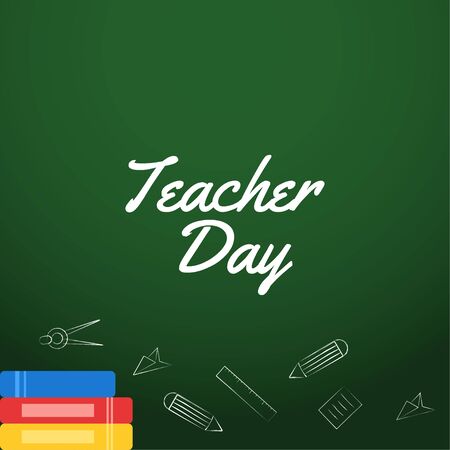 Happy Teacher Day Vector Design Illustration For Celebrate Momentのイラスト素材