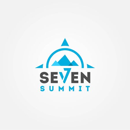 Seven Summit Vector Design For Banner And Backgroundのイラスト素材