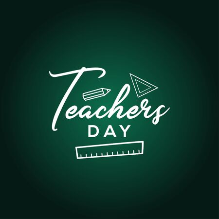 Happy Teacher Day Vector Design Illustration For Celebrate Momentのイラスト素材