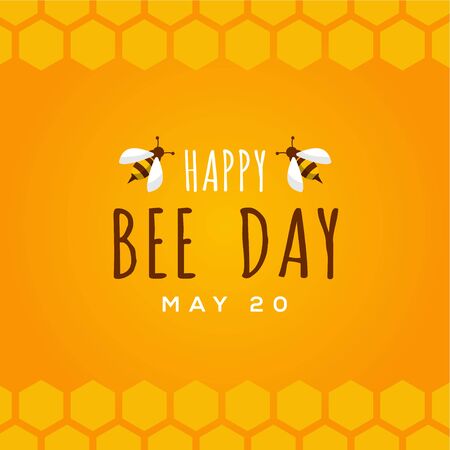 World Bee Day Vector Design Illustration For Celebrate Momentのイラスト素材