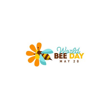 World Bee Day Vector Design Illustration For Celebrate Momentのイラスト素材