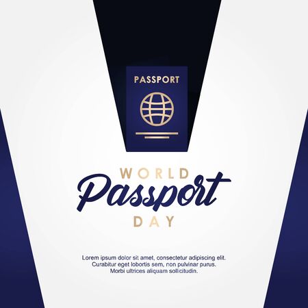 World Passport Day Vector Design Illustration For Celebrate Momentのイラスト素材