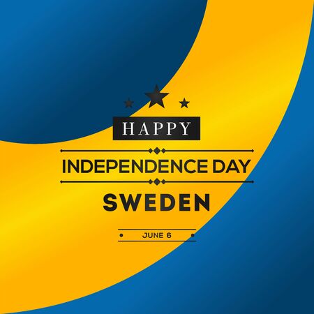 Sweden Independence Day Vector Design Illustration For Celebrate Momentのイラスト素材