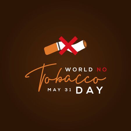 World No Tobacco Day Vector Design Illustration For Celebrate Momentのイラスト素材