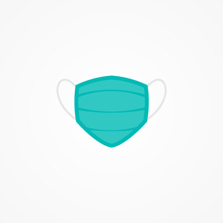 Medical Face Mask or Surgical Face Mask Vector For Protection From Virusのイラスト素材