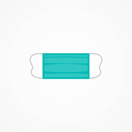 Medical Face Mask or Surgical Face Mask Vector For Protection From Virusのイラスト素材