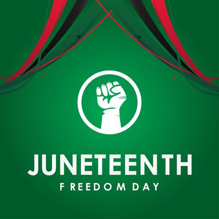 Juneteenth Freedom Day Vector Design Illustration For Celebrate Momentのイラスト素材