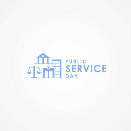 Public Service Day Vector Design Illustration For Celebrate Momentのイラスト素材