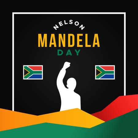 International Nelson Mandela Day Vector Design Illustration For Celebrate Momentのイラスト素材