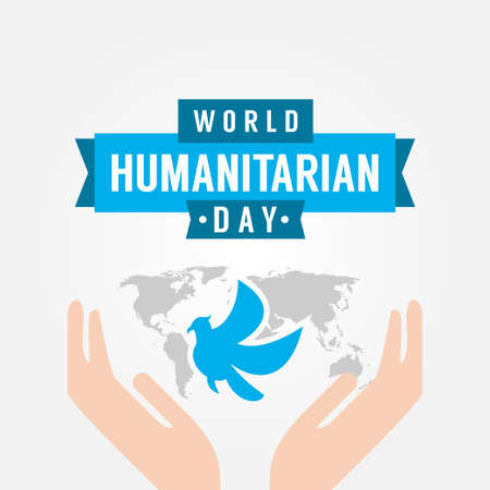 World Humanitarian Day Vector Design Illustration For Celebrate Momentのイラスト素材
