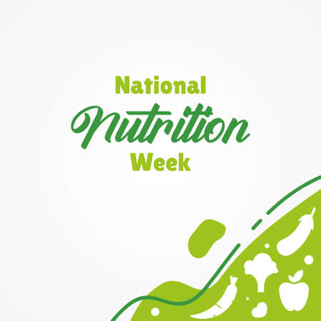 National Nutrition Week Vector Design Illustration For Celebrate Momentのイラスト素材