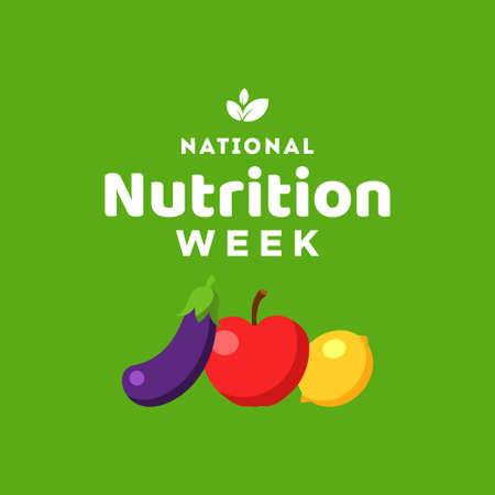National Nutrition Week Vector Design Illustration For Celebrate Momentのイラスト素材