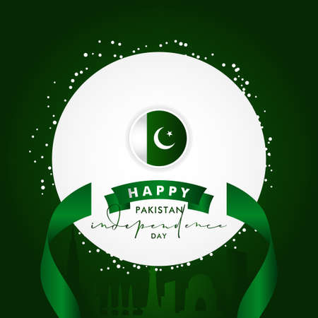 Pakistan Independence Day Vector Design Illustration For Celebrate Momentのイラスト素材