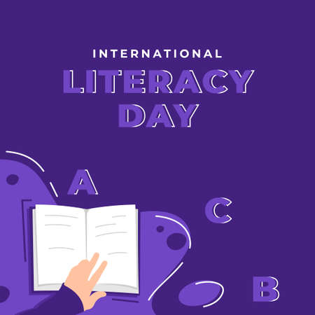 World Literacy Day Vector Design Illustration For Celebrate Momentのイラスト素材