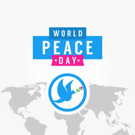 World Peace Day Vector Design Illustration For Celebrate Momentのイラスト素材