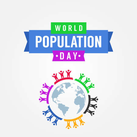 World Population Day Vector Design Illustration For Celebrate Momentのイラスト素材