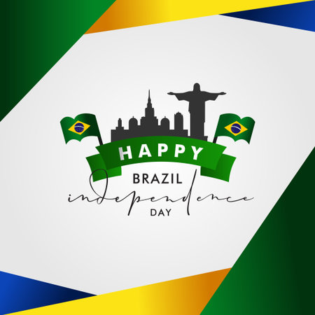 Brazil Independence Day Vector Design Illustration For Celebrate Momentのイラスト素材