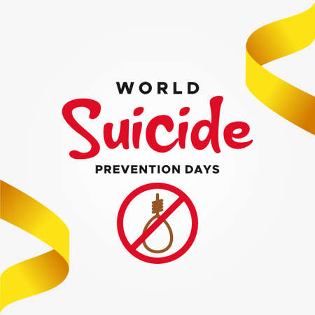 World Suicide Prevention Day Vector Design Illustration For Celebrate Momentのイラスト素材