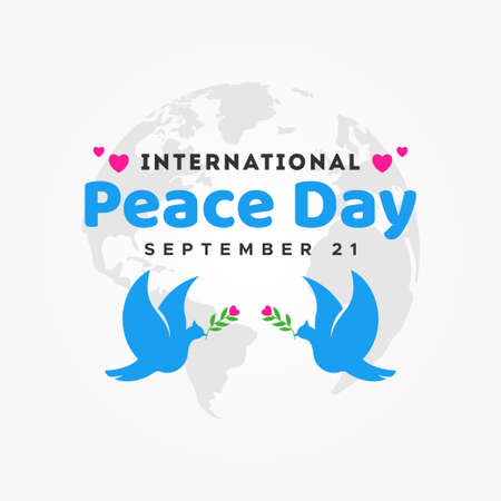 World Peace Day Vector Design Illustration For Celebrate Momentのイラスト素材