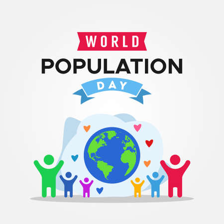 World Population Day Vector Design Illustration For Celebrate Momentのイラスト素材