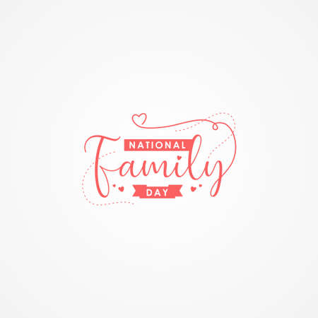 National Families Day Vector Design Illustration For Celebrate Momentのイラスト素材