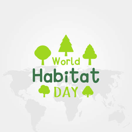 World Habitat Day Vector Design Illustration For Celebrate Momentのイラスト素材