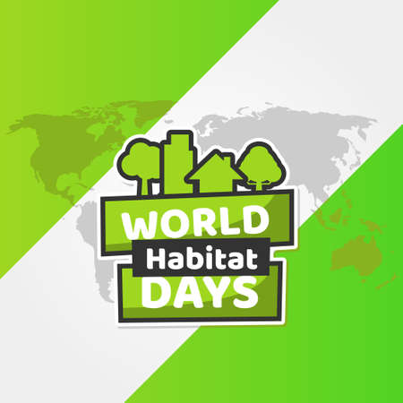 World Habitat Day Vector Design Illustration For Celebrate Momentのイラスト素材