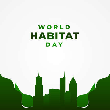 World Habitat Day Vector Design Illustration For Celebrate Momentのイラスト素材